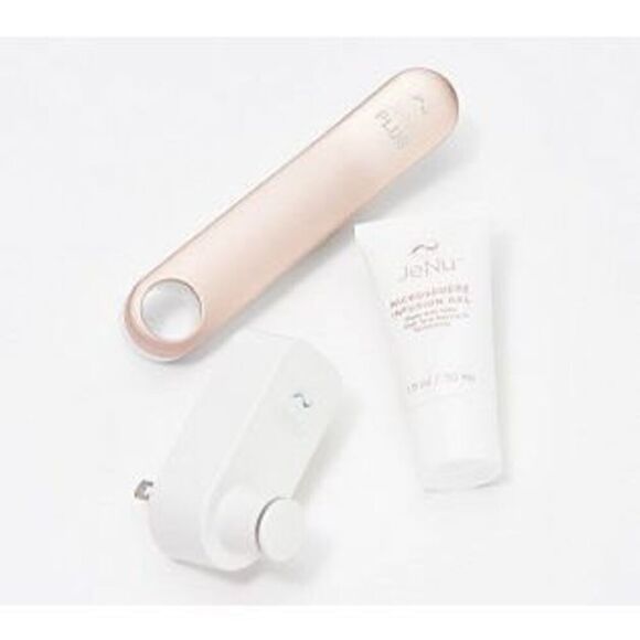 JeNu Plus Ultrasonic Infuser Anti Aging Device Face Massager gel  Facial Skin Ti - Picture 1 of 10